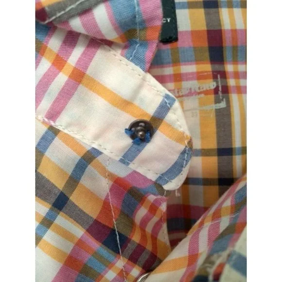 G-Star Raw Mens Long Sleeve Shirt with Pearl Snap Buttons and Large Logo - Sz L - Picture 10 of 10